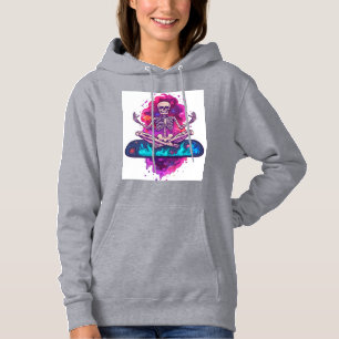 Sudadera Zen hasta el hueso � Esqueleto de yoga espacial di