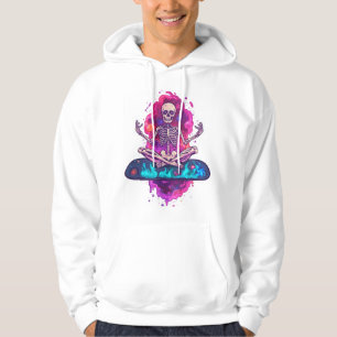 Sudadera Zen hasta los huesos � Yoga divertido de espacio e