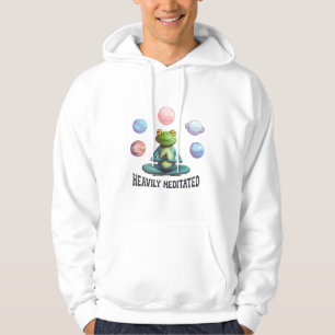 Sudadera Zen juguetón de yoga de rana muy meditado