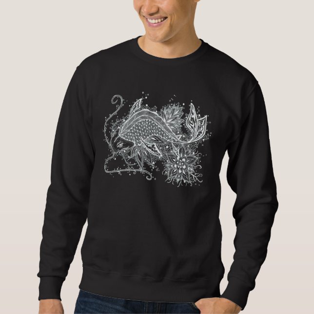 Sudadera Zen Koi Fish Tattoo (Anverso)