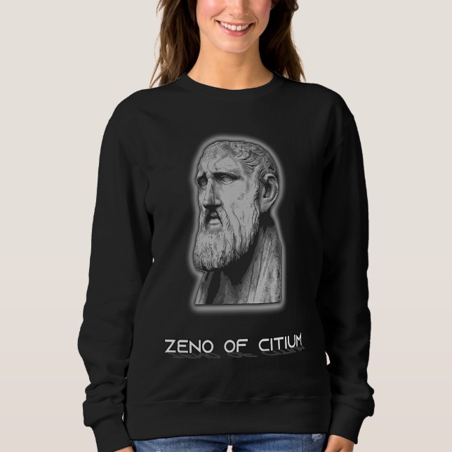 Sudadera Zeno de cicio fundador de la escuela Stoic. Padre  (Anverso)
