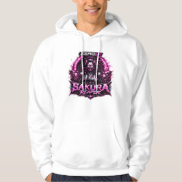 Sudadera ZERO69 Neon Sakura Reaper Guerrera Cyberpunk