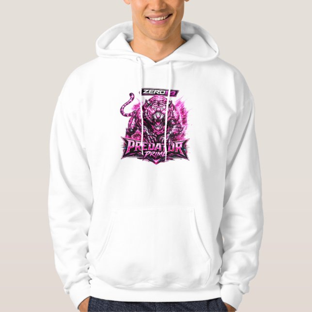 Sudadera ZERO69 Predator Prime Neon Cyber Tigre (Anverso)