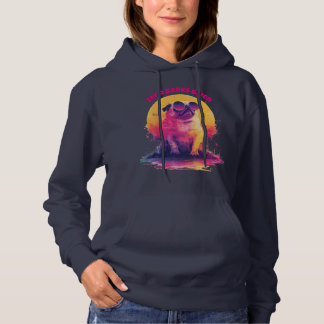 Sudadera Zero Barks Given | Funny Retro Pug Women Hoodie