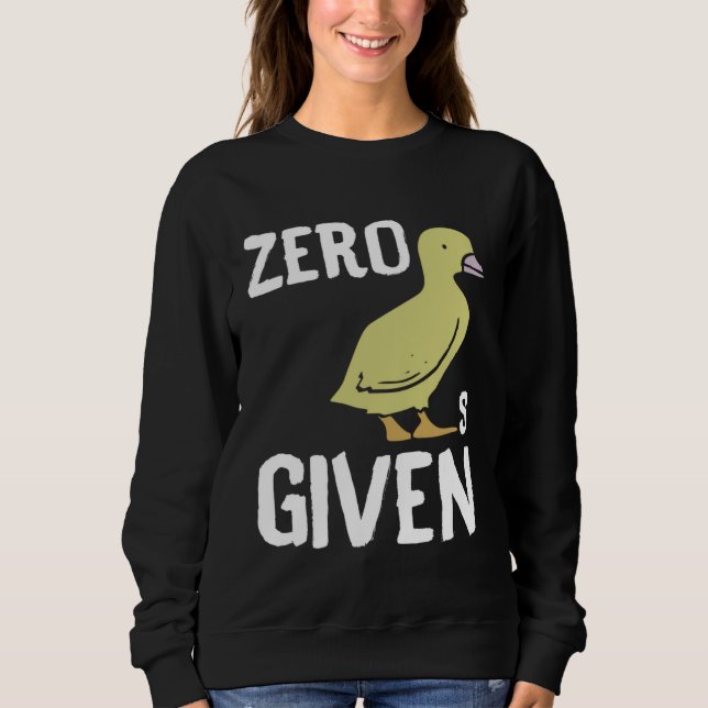 Sudadera Zero Ducks Given  Duck (Anverso)