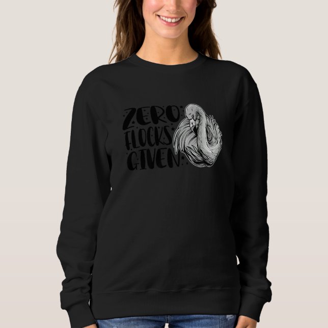 Sudadera Zero Flocks Given  Animal  Flamingo For Men Women  (Anverso)