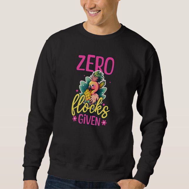 Sudadera Zero Flocks Given Flamingo Ananas (Anverso)