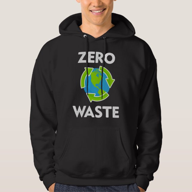 Sudadera Zero Waste Earth Day Environmental Teacher  Anti P (Anverso)