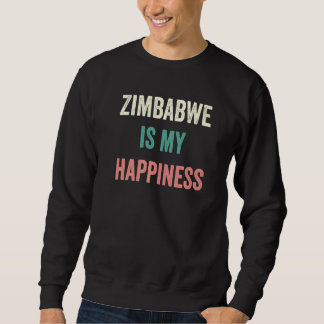 Sudadera Zimbabue es mi felicidad