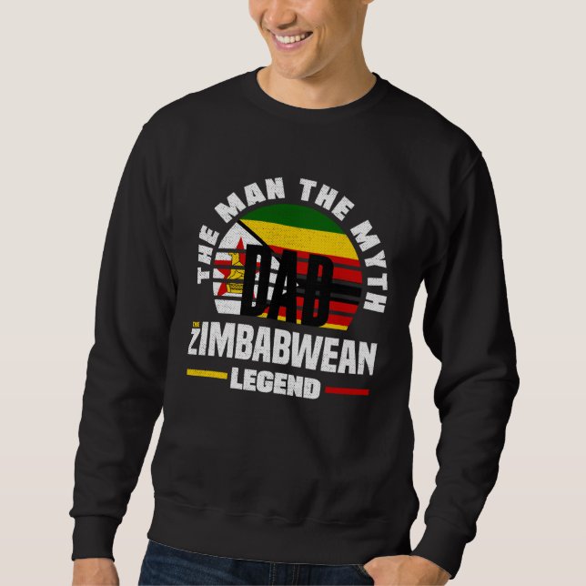 Sudadera Zimbabwean Zimbabwe Zimbabwean Flag Fathers Day (Anverso)