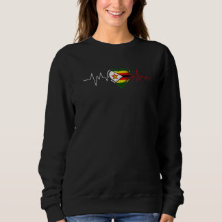 Sudadera Zimbabweans Heartbeat Zimbabwe Flag Mens Womens Ki