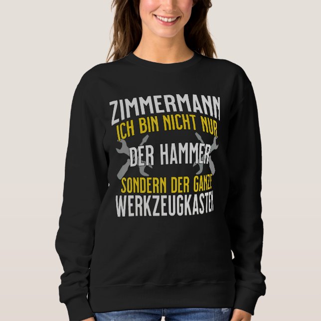 Sudadera Zimmermann Ich Bin Nicht Nur Der Hammer Tool Box (Anverso)