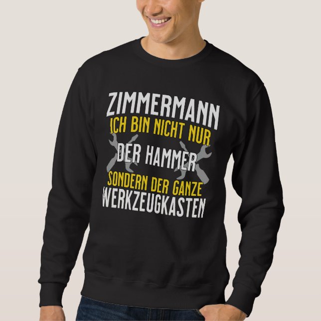 Sudadera Zimmermann Ich Bin Nicht Nur Der Hammer Tool Box (Anverso)