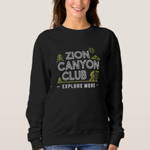 Sudadera Zion Canyon Club Explora Más Aventura Para Senderi