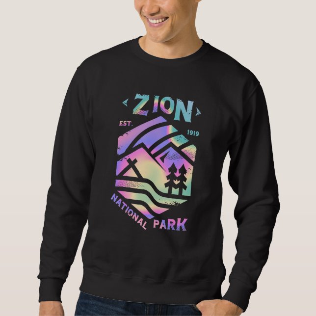 Sudadera Zion Utah Beehive State National Parks Mighty 5 Te (Anverso)