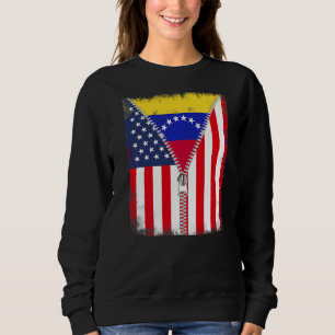 Sudadera Zip de bandera de Venezuela