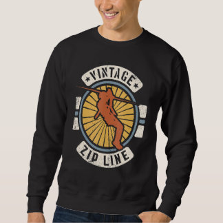 Sudadera Zip Line Vintage Classic Retro 60s 70s Sports