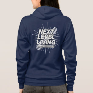 Sudadera ZIP-UP con capuchón de las mujeres vivas de siguie