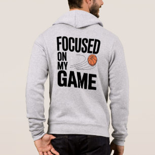 Sudadera ZIP-UP de Hoodie Masculino Centrado en el Balonces