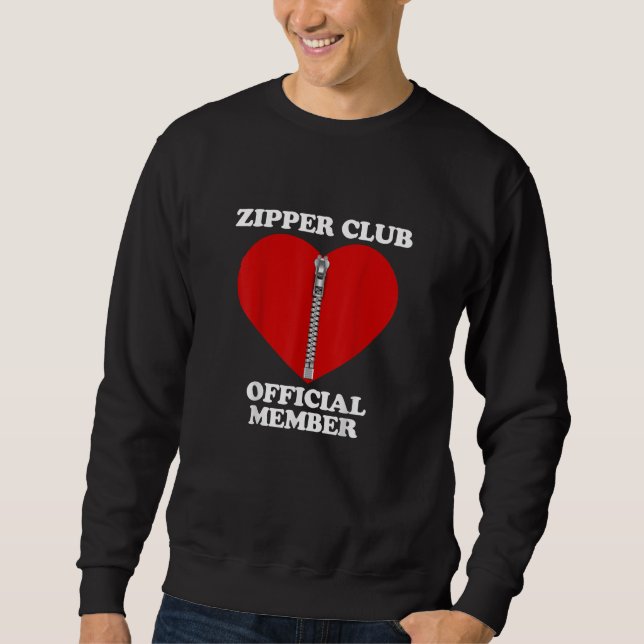 Sudadera Zipper Club Cirugía Cardíaca Recuperación Corazón  (Anverso)
