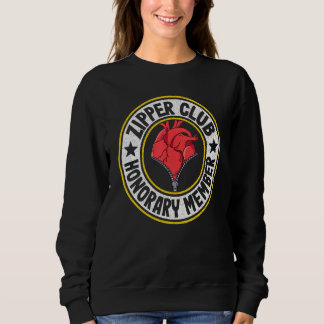 Sudadera Zipper Club Miembro Honorario Bypass Open Heart Su