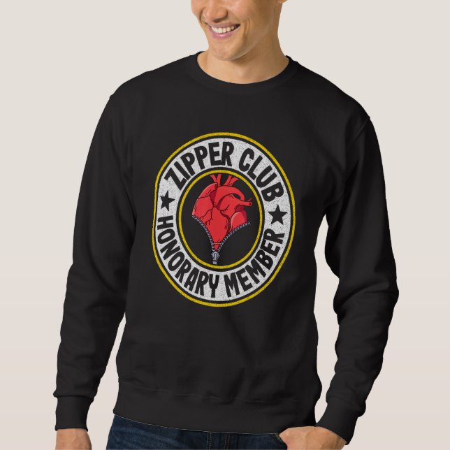 Sudadera Zipper Club Miembro Honorario Bypass Open Heart Su (Anverso)