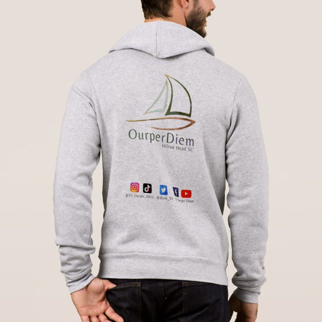 Sudadera Zipper Hoodie SV Ourper Diem (Reverso)