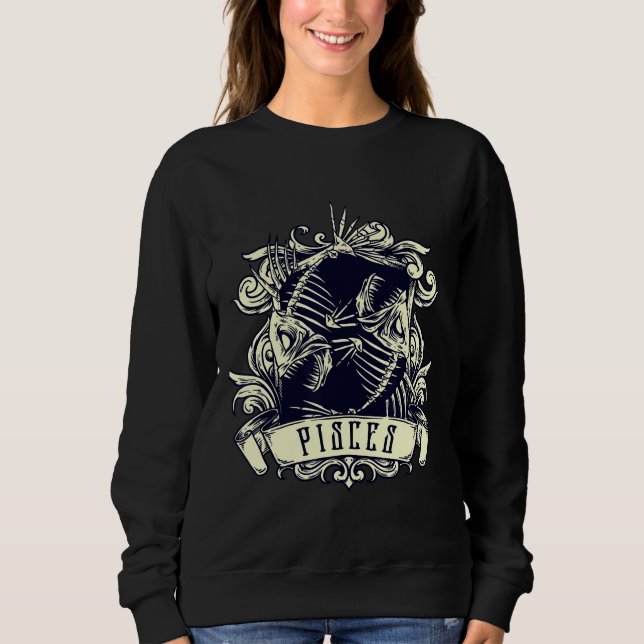 Sudadera Zodiac Evil 2 Fish Skeleton Occult