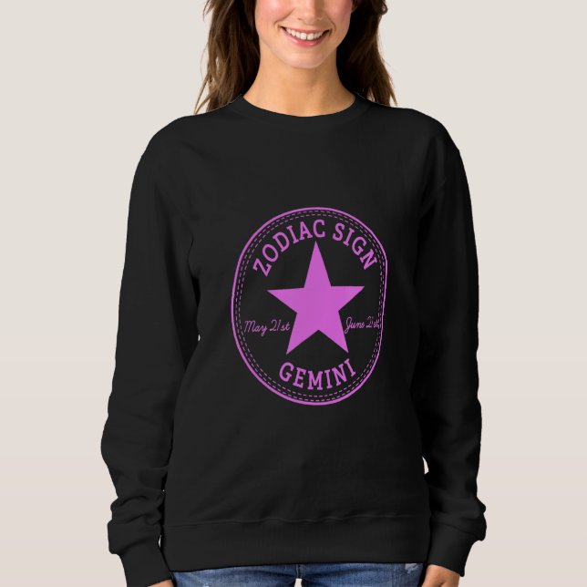 Sudadera ZODIAC SIGN GEMINI born in May & June Astrology Ho (Anverso)