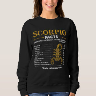 Sudadera Zodiac Sign Scorpio Facts October November