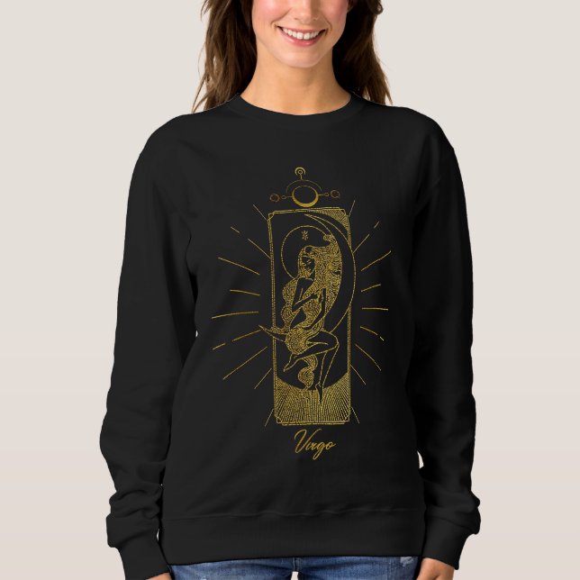 Sudadera Zodiac Sign Virgo in Gold (Anverso)