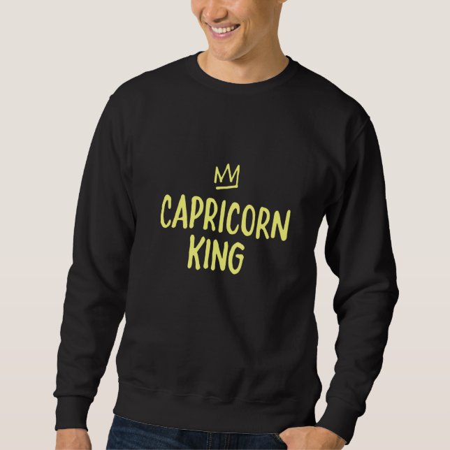 Sudadera Zodiac Star Sign Astrology Horoscope  King Caprico (Anverso)
