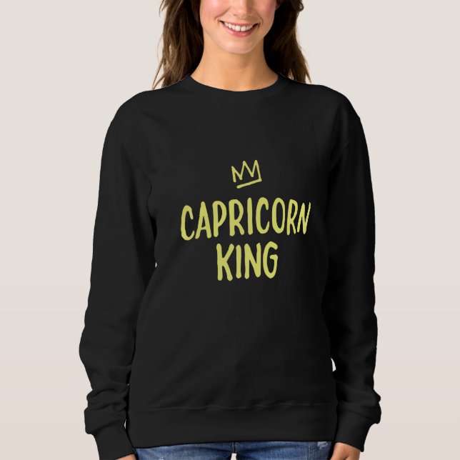 Sudadera Zodiac Star Sign Astrology Horoscope  King Caprico (Anverso)