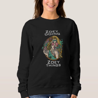 Sudadera Zoey haciendo