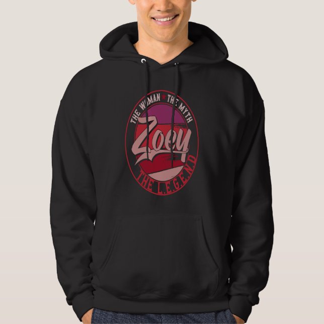 Sudadera Zoey la Dama del Mito la Leyenda (Anverso)