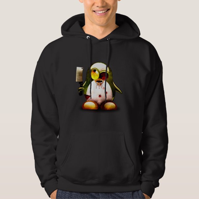 Sudadera Zombi Tux (Linux Tux) (Anverso)
