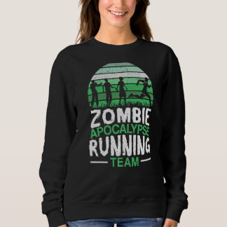 Sudadera Zombie Apocalipsis Corriendo Equipo Halloween Tric