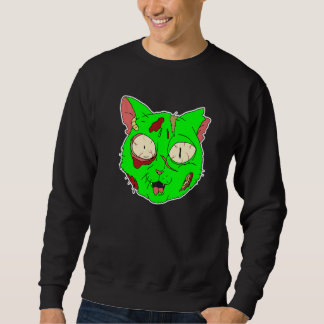Sudadera Zombie Cat Lazy Halloween Costume Scary Creepy Spo