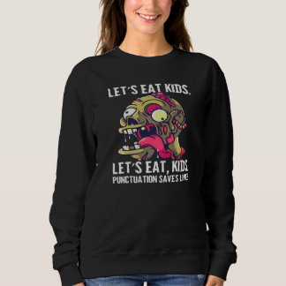 Sudadera Zombie Comamos Niños La Puntuación Salva Vidas
