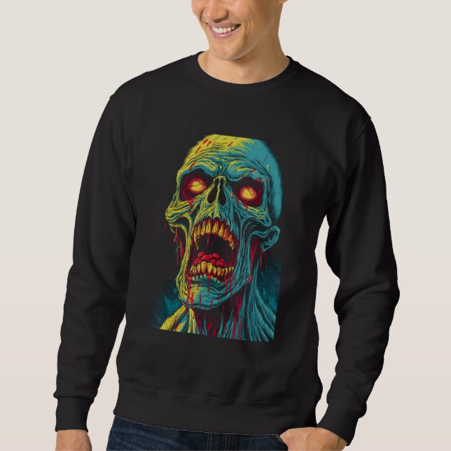 Sudadera Zombie de Halloween de Terror Embrujado 1 (Anverso)
