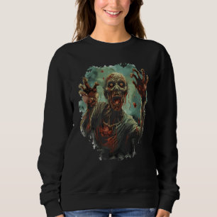 Sudadera Zombie fuera del arte espeluznante de Halloween ne