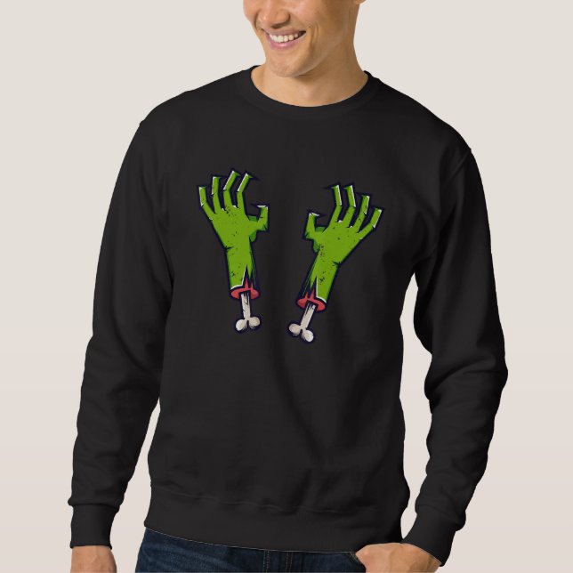 Sudadera Zombie hands with bones (Anverso)