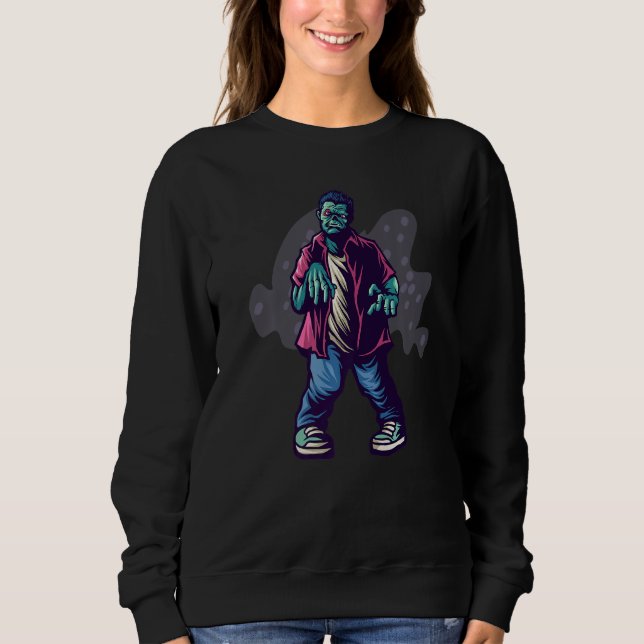 Sudadera Zombie matching couples family Halloween costume 2 (Anverso)