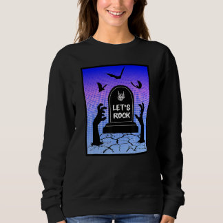 Sudadera Zombie Needs To Rock Halloween Undead Design