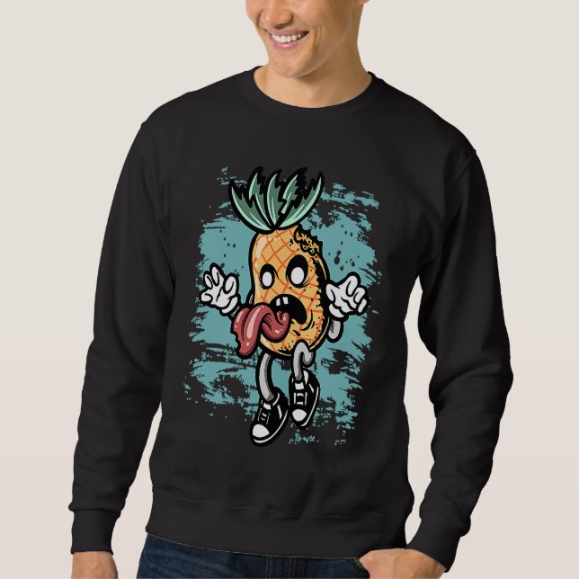 Sudadera Zombie Pineapple Graphic Zombie Halloween Costume (Anverso)