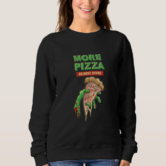 Sudadera Zombie   Pizza  Undead Eats Pizza  Horror  