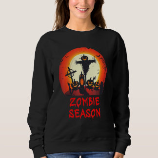 Sudadera Zombie Season Moonlit Scary Graveyard   Kids Boys 