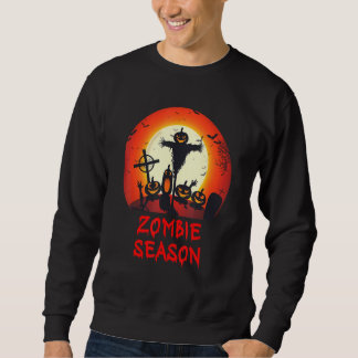 Sudadera Zombie Season Moonlit Scary Graveyard   Kids Boys 