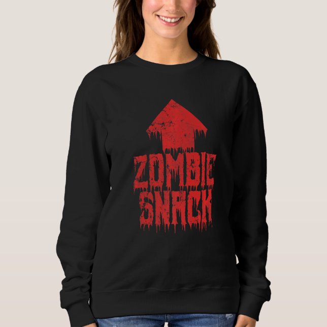 Sudadera Zombie Snack Eat Brains Halloween (Anverso)