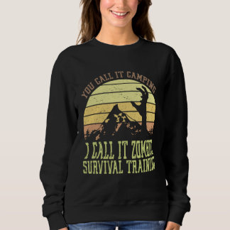 Sudadera Zombie Survival Training Camping Vintage Retro Hal